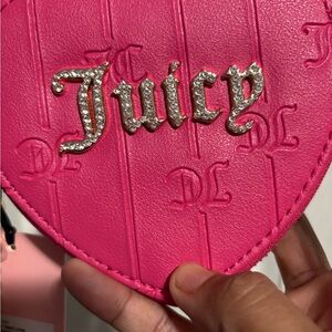 Juicy Couture Vibrant Pink Heart Wristlet
